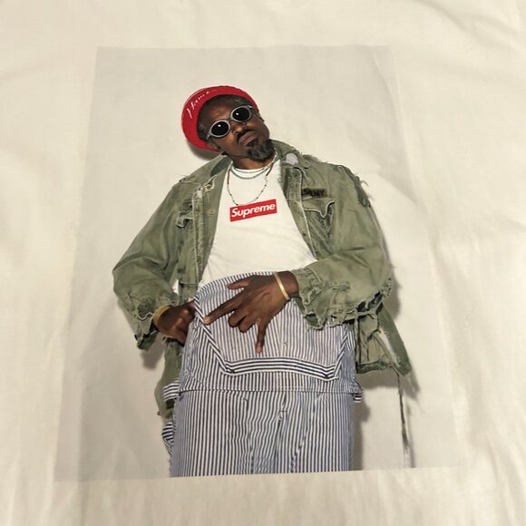 Supreme Andre White T Shirt - Picture 3 of 5